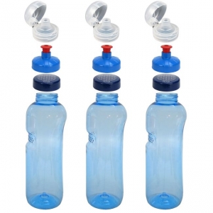 Kavodrinkflasche-3x-10-Liter-Lebensblumedeckel--3x-Flip-Top--3x-Push-Pull-3-Stck