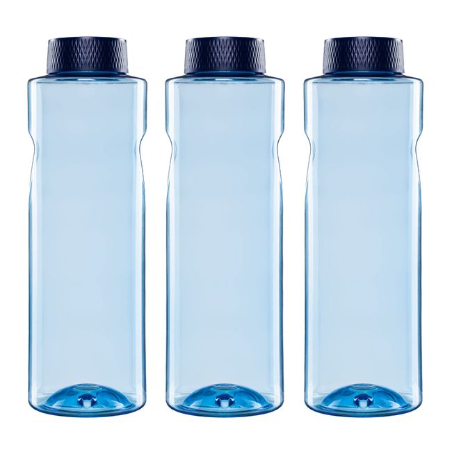 Bild 1 von 3x Kavodrink Premium Trinkflasche Wasserflasche Blau 0,8 L