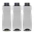 3x Kavodrink Premium Trinkflasche Wasserflasche Schwarz 0,8 L (3 Stück)