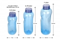 Bild 6 von 2x 0,5L Kavodrink Wasserflasche Trinkflasche + 2x FlipTop + 2x Push-Pull  / (Deckelvariante) Premiumdeckel mit integrierter Dichtung