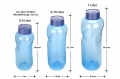 Bild 4 von Kavodrink 4 x 0,5 L Tritan Trinkflasche Wasserflasche Flasche Sport Fahrrad BPA frei  / (Deckelvariante) Premiumdeckel mit integrierter Dichtung