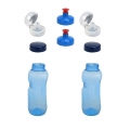 Bild 1 von 2x 0,5L Kavodrink Wasserflasche Trinkflasche + 2x FlipTop + 2x Push-Pull