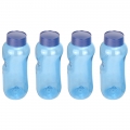 Kavodrink 4 x 0,5 L Tritan Trinkflasche Wasserflasche Flasche Sport Fahrrad BPA  / (Deckelvariante) Premiumdeckel mit integrierter Dichtung (4 Stück)